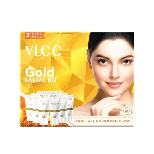 VLCC Gold Facial Kit - Nourish and Rejuvenate Your Skin with Pure Gold Extracts
