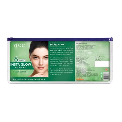 VLCC Salon Series Insta Glow Facial Kit - Professional Spa-like Glow at Home