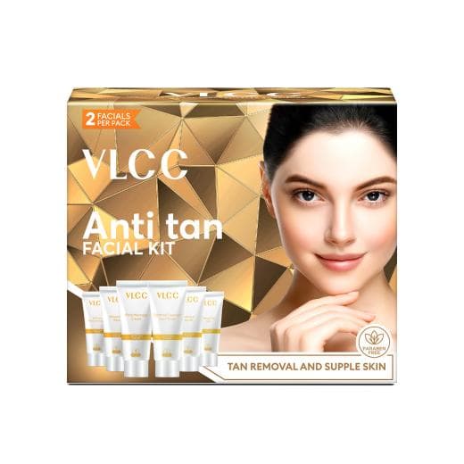 VLCC Anti Tan Single Facial Kit - Restore Radiance and Combat Sun Damage