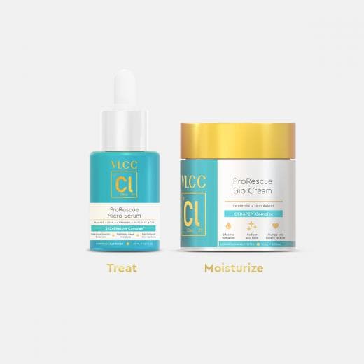 VLCC Clinic 5X Anti Ageing Skin Repair Kit - ProRescue Serum & Cream