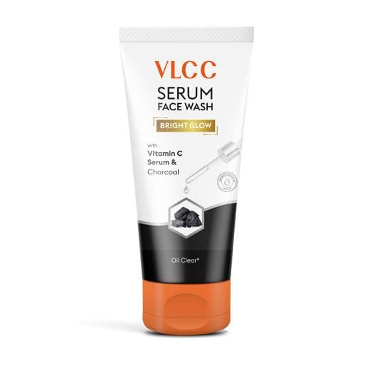 VLCC Serum Face Wash Vitamin C & Charcoal - Detoxify and Illuminate for Glowing Skin