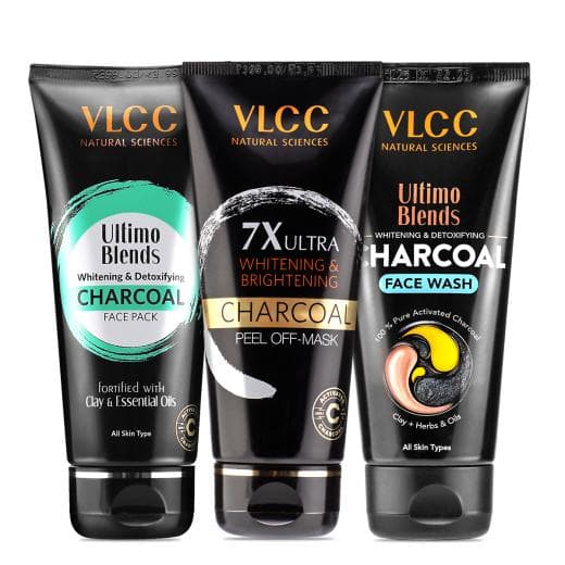 Vlcc Unlock Radiant Skin with Charcoal Magic - Try Our Face Pack, Peel Off Mask, and Face Wash Combo