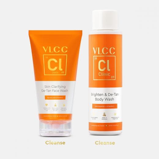 VLCC Clinic Skin Clarifying and Brightening Face & Body Wash Combo