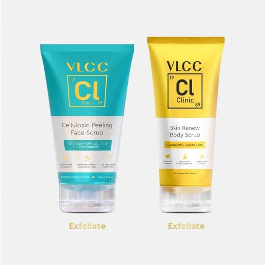 VLCC Clinic Peel & Exfoliate skin renew face & body scrub