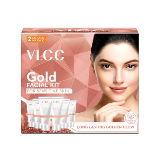 Glow Confidently with VLCC Gold Facial Kit for Sensitive Complexions