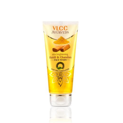 VLCC Ayurveda Skin Brightening Haldi & Chandan Face Wash | Natural Glow & Deep Cleansing Formula
