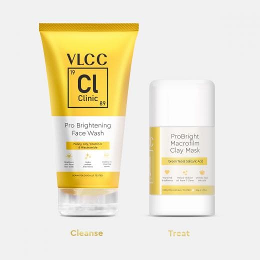 VLCC Clinic Keep It Bright Facewash & Clay Mask Combo