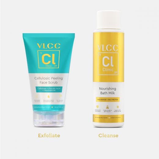 VLCC Clinic No More Tan Combo with Peeling Scrub & Bath Milk