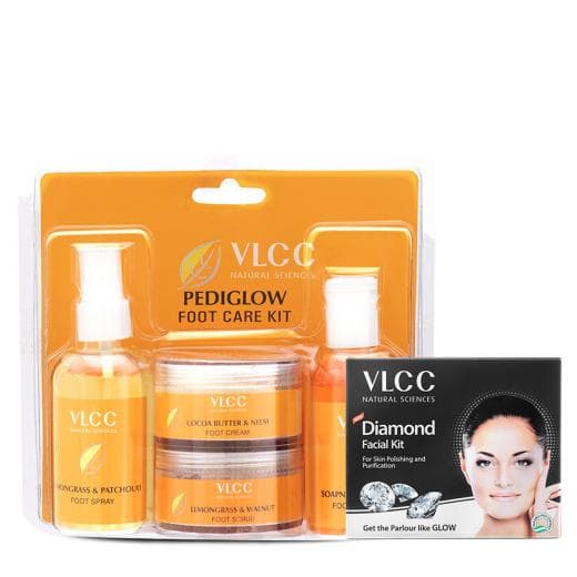 VLCC Pedi Glow Foot Care & Diamond Facial Kit