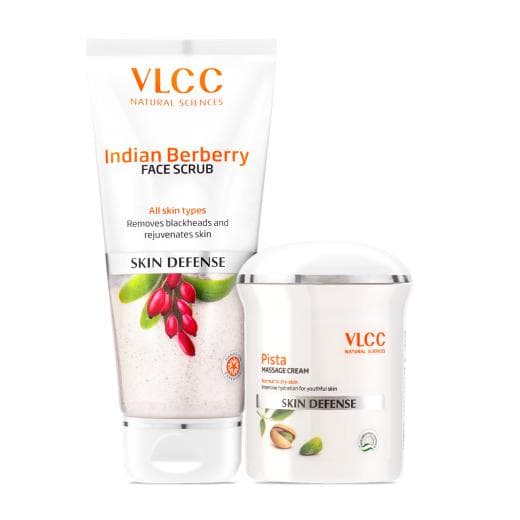 VLCC Pista Massage Cream & Indian Berberry Face Scrub