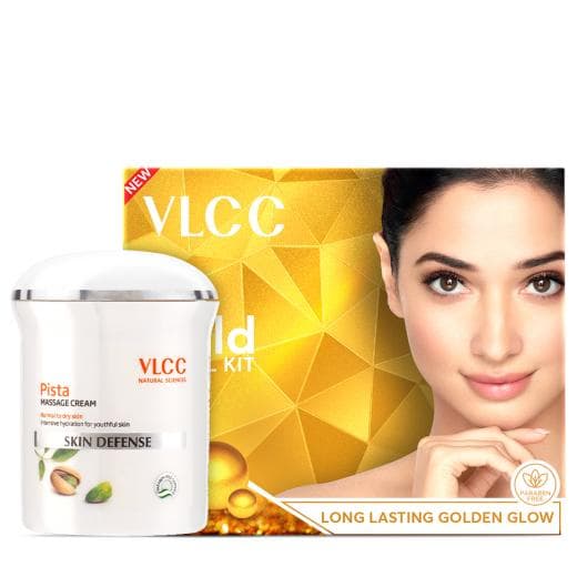 VLCC Pista Massage Cream & Gold Facial Kit