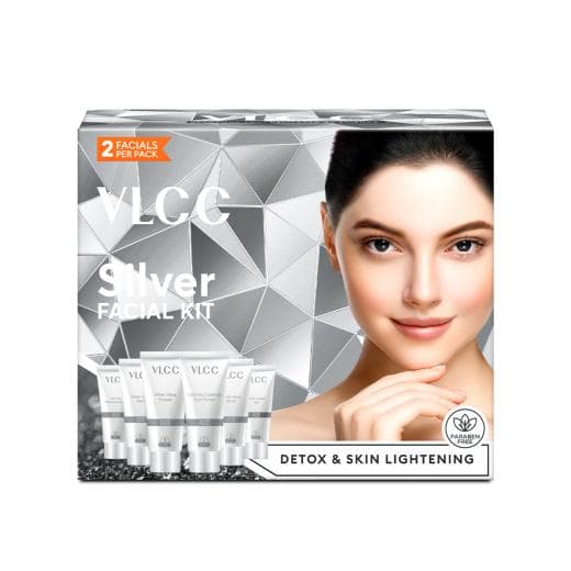 VLCC Silver Facial Kit | Revitalizing and Detoxifying Skincare