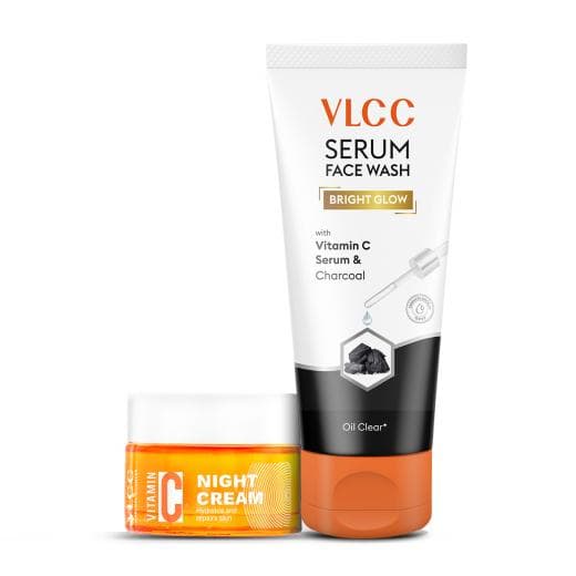 VLCC Radiance redefined: Vit C Night Cream & Facewash Combo
